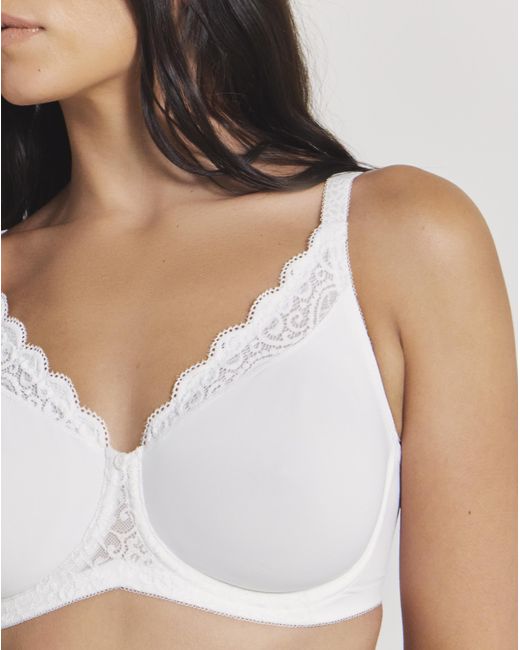 Triumph White Amourette Minimiser Bra