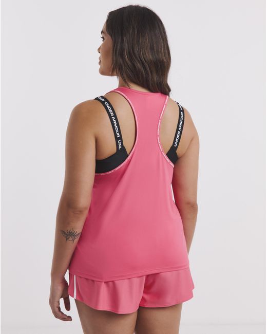 Under Armour Pink Ua Tech Knockout Tank