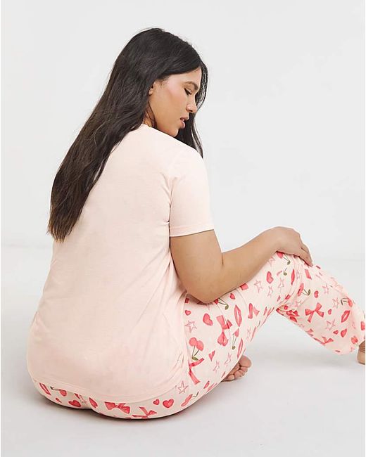 Simply Be Pink Pyjama Set