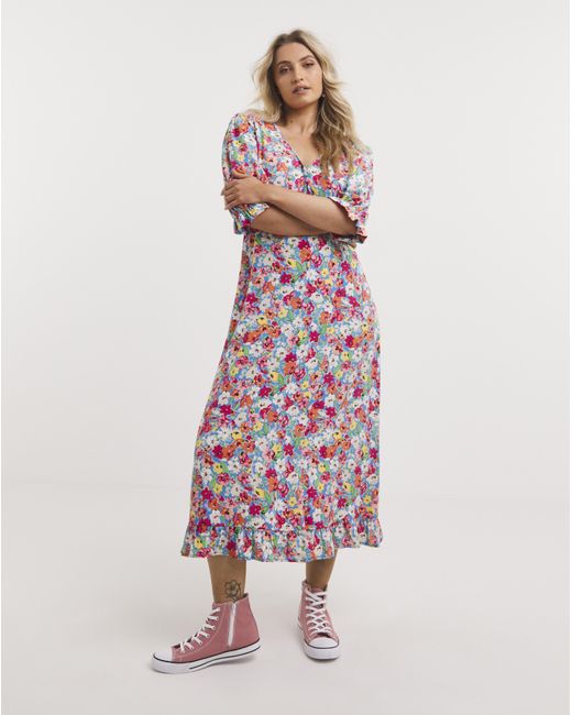 Nobody's Child Pink Delilah Midi Dress