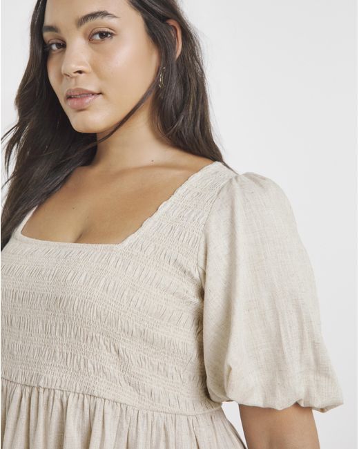 Simply Be Natural Shirred Skater Dress