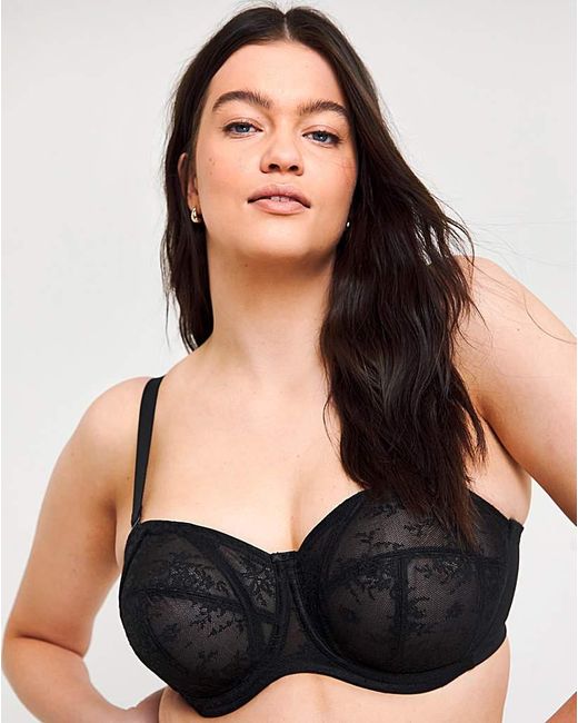 Goddess Black Verity Strapless Wired Bra