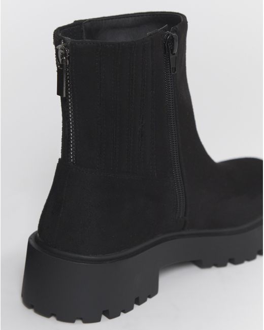 Simply Be Black Hidden Gusset Chelsea Boot Wide
