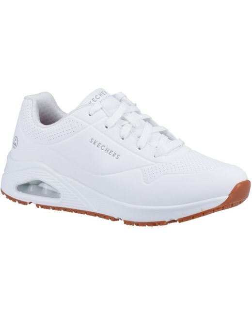 Skechers Workwear White Work Relaxed Fit: Uno Sr Shoes