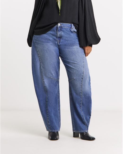 Simply Be Blue Authentic Tapered Leg Jeans