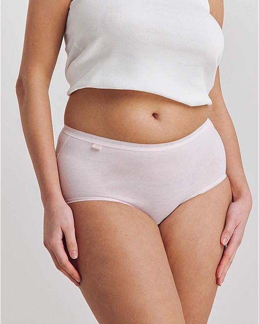 Sloggi Multicolor 4Pk Basic Midi Knicker Multi