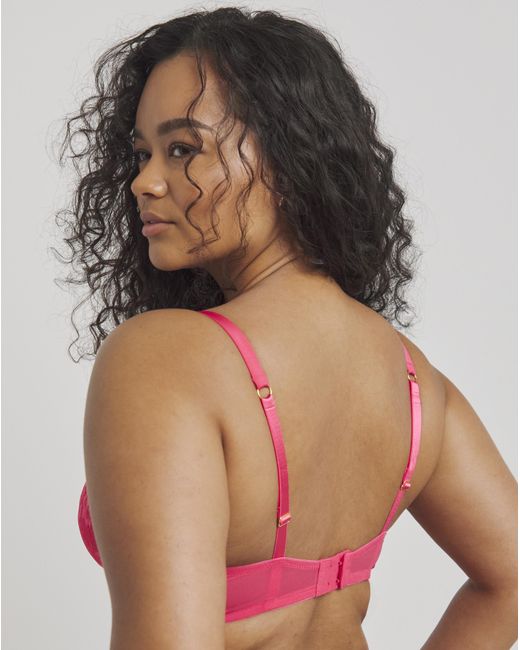 Figleaves Pulse Lace Underwired Plunge Bra B-G