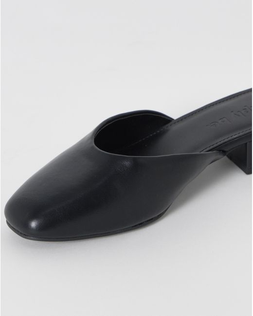 Simply Be Blue Lisa Block Heel Mules Extra Wide Fit