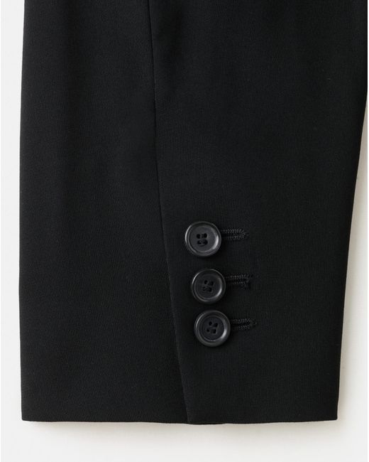 Mango Black Fitted Blazer With Belt