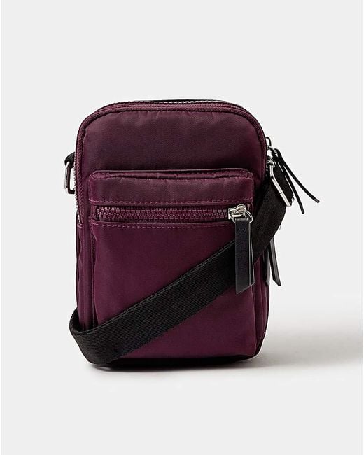 Accessorize Purple Crossbody Phone Bag
