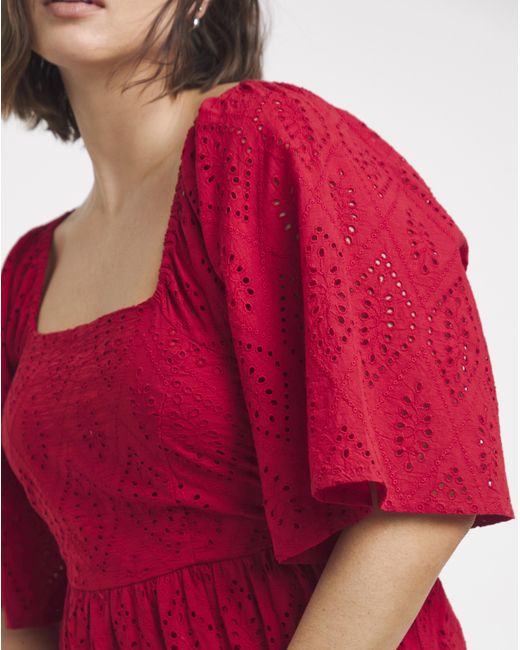 Simply Be Broderie Tiered Maxi Dress