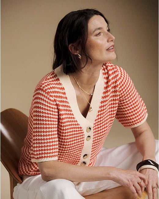 Julipa Multicolor Short Sleeve Cardigan