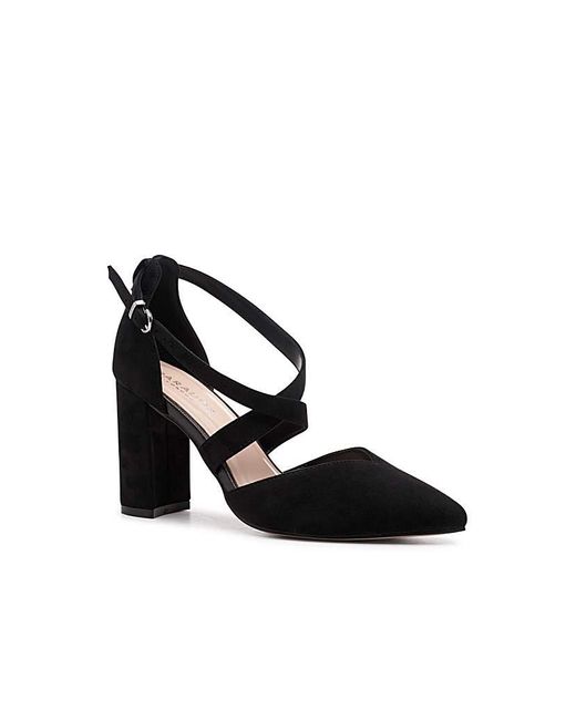 Paradox London White Finula Wide Fit Heels