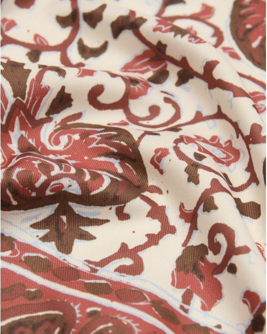 Mango Red Floral Printed Scarf