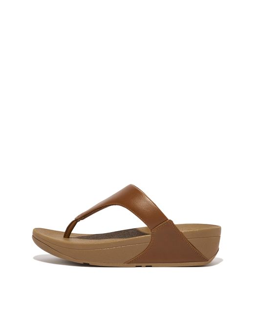 Fitflop Blue Fit Flop Lulu Toe Post Leather