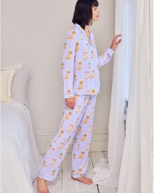 Chelsea Peers White Classic Long Button Up Set
