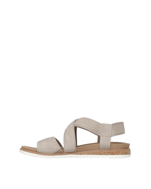 Skechers Natural Desert Kiss Wide Sandals