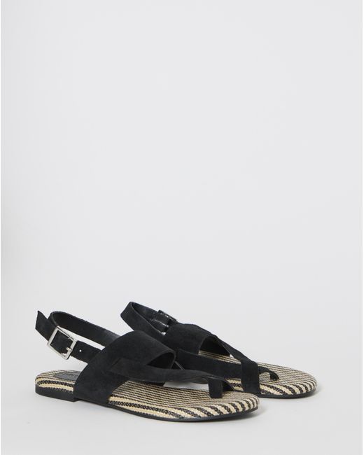 Simply Be Green Toe Post Sandals Extra Wide Fit
