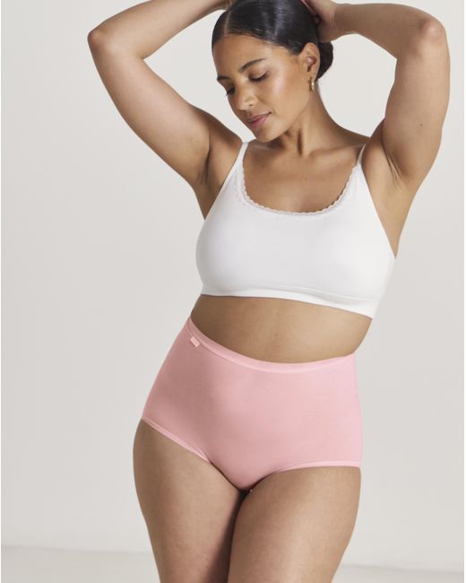 Sloggi Pink 3Pk Basic Maxi Briefs Multi
