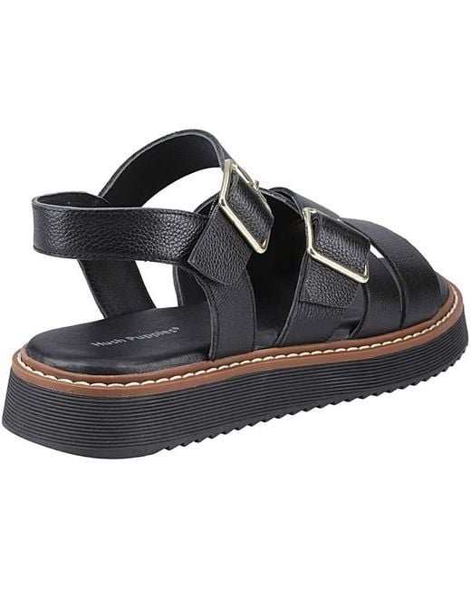 Hush Puppies Black Cady Sandal