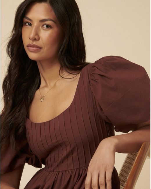 Nobody's Child Brown Mimi Midi Dress