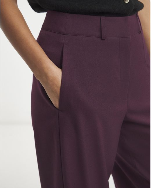 Simply Be Red Barrel Leg Trouser