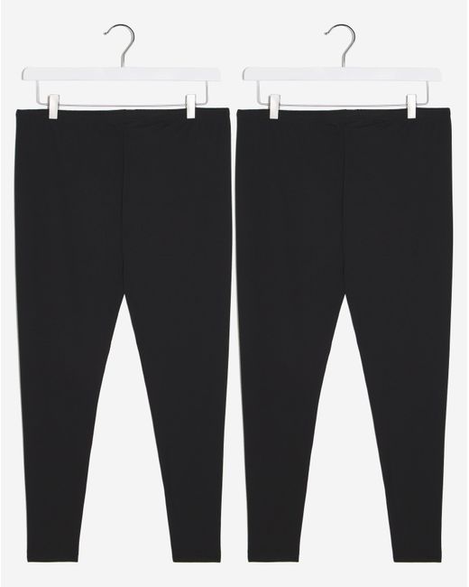 Pretty Secrets Black 2 Pack Thermal Leggings