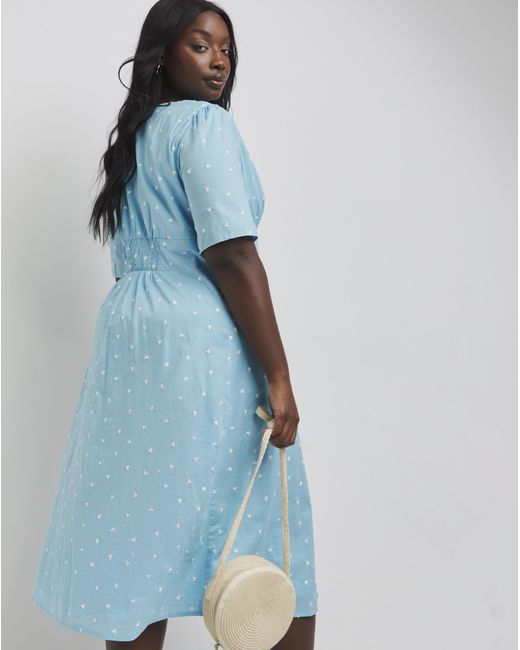 Nobody's Child Blue Alexa Midi Dress