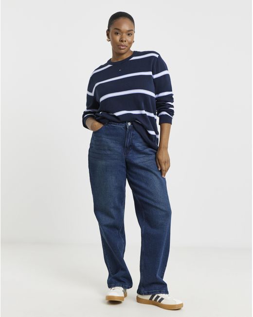 Tommy Hilfiger Blue Crew Sweatshirt