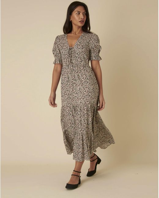 Nobody's Child Brown Lia Midi Dress