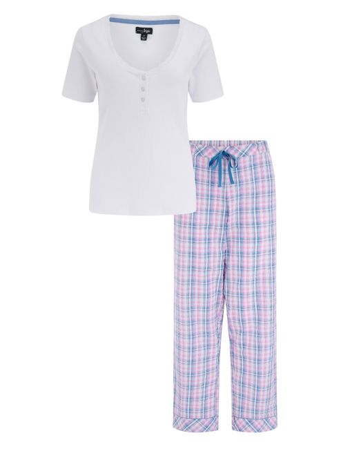 Pour Moi Purple Pour Moi Ribbed Pj Set