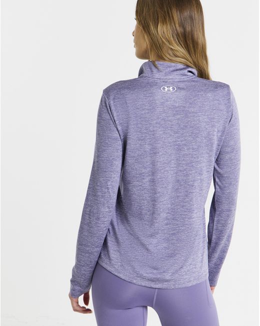 Under Armour Purple Tech 1/2 Zip Twist Top