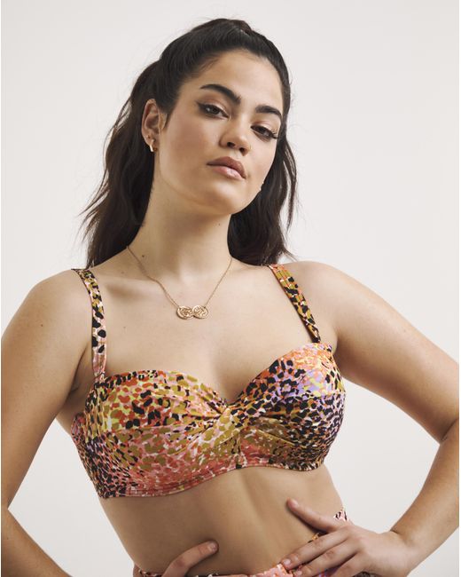 MAGISCULPT Brown Bandeau Bikini Top