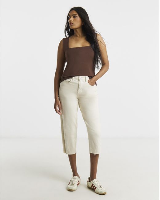 Simply Be Brown Square Neck Vest