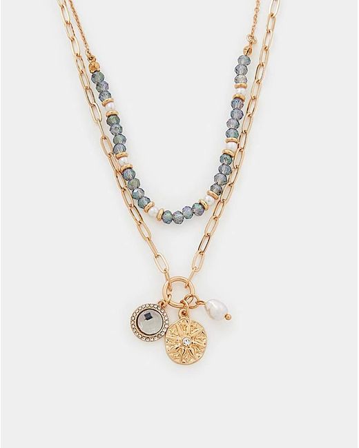 Accessorize White 2-Pack Charm Necklaces
