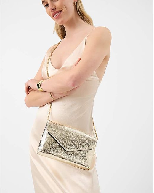 Accessorize Natural Metallic Envelope Crossbody