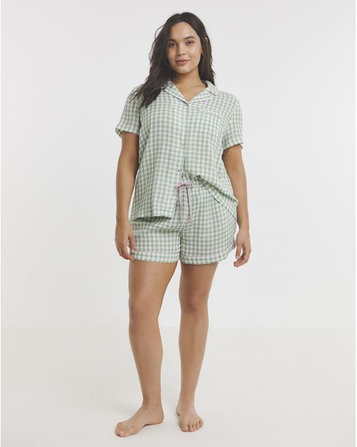 Simply Be Blue Soft Cotton Pj Set