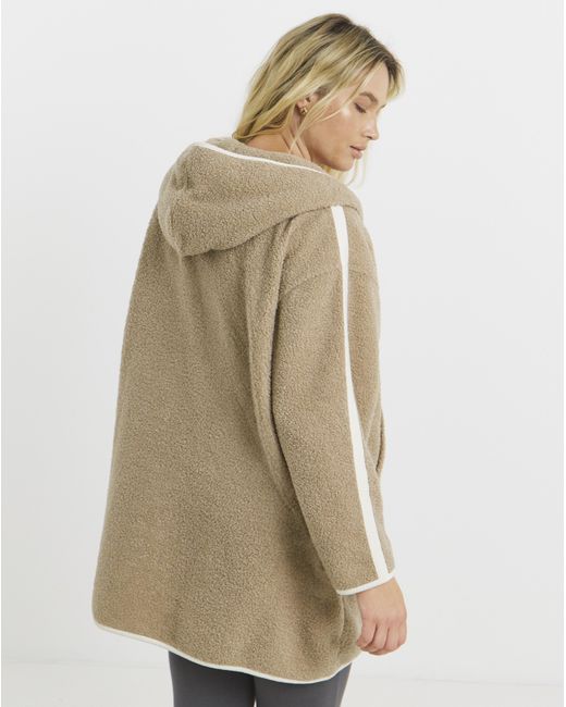 Pretty Secrets Natural Zip Fleece Cardigan