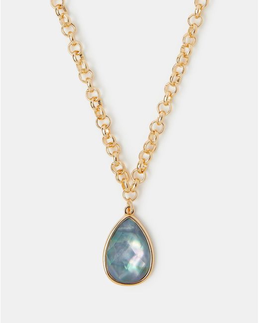Accessorize White Jewel Pendant Necklace