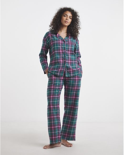 Pretty Secrets Blue Button Up Pj Set