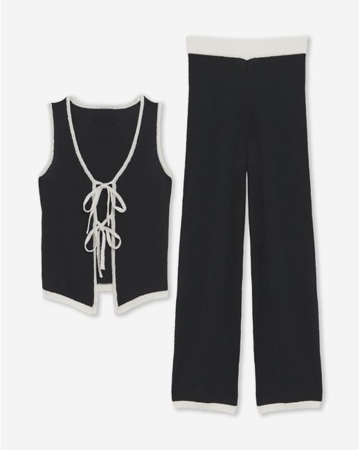 Simply Be Black Waistcoat And Trouser Co-Ord