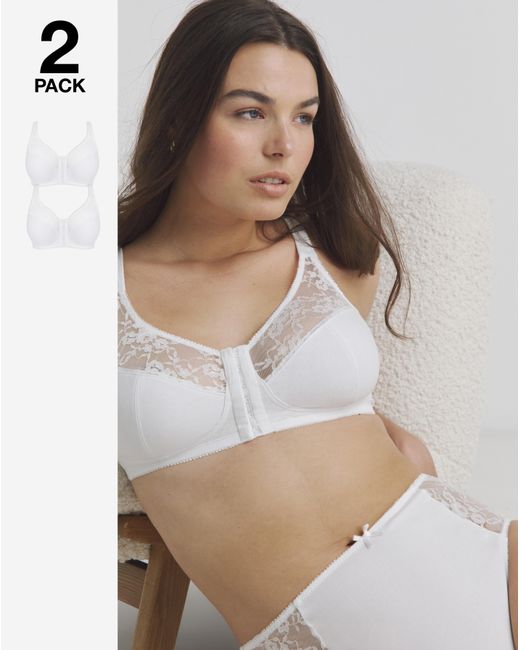Pretty Secrets Multicolor 2 Pack Lace Front Fasten Nw Fc Bras