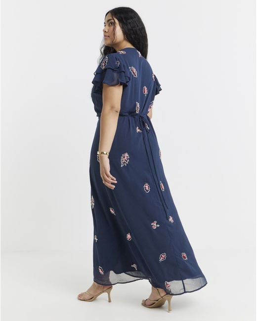 Hope & Ivy Blue Joslin Maxi