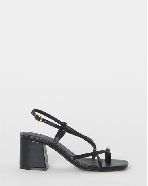 Simply Be Natural Toe Loop Heels Wide Fit