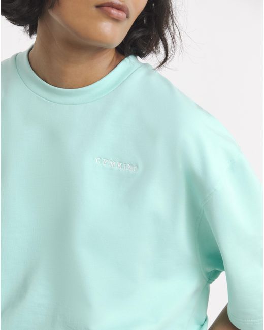 Gym King Green 365 Micro Loopback Boxy T-Shirt