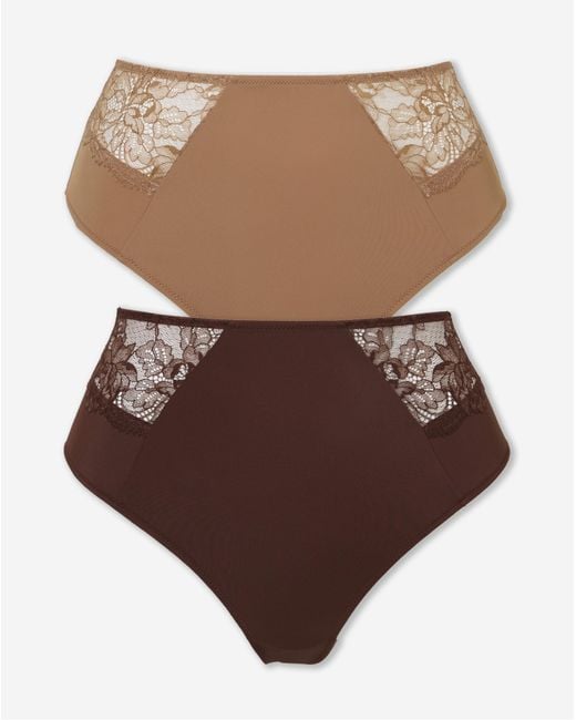 Pretty Secrets Brown Ella 2 Pack Full Briefs