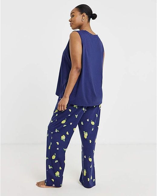 Pretty Secrets Blue Value Lemon Pyjama Set