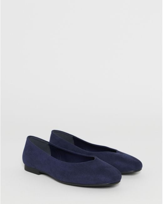 JD Williams Blue Classic Ballerina Shoes Wide