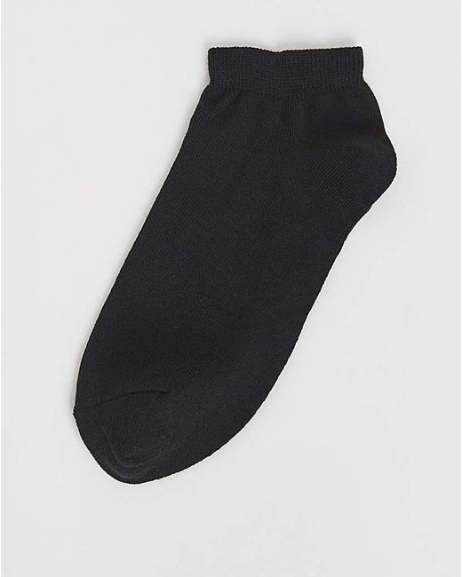 Pretty Secrets Black 5 Pack Super Value Trainer Liner Socks