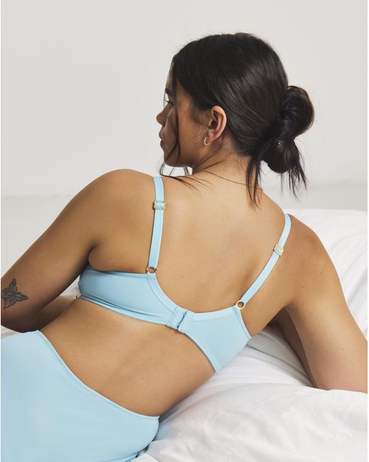 Pretty Secrets Blue Ella Full Cup Non Wired Bra